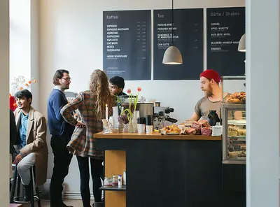 Kaffecentralen sisustus