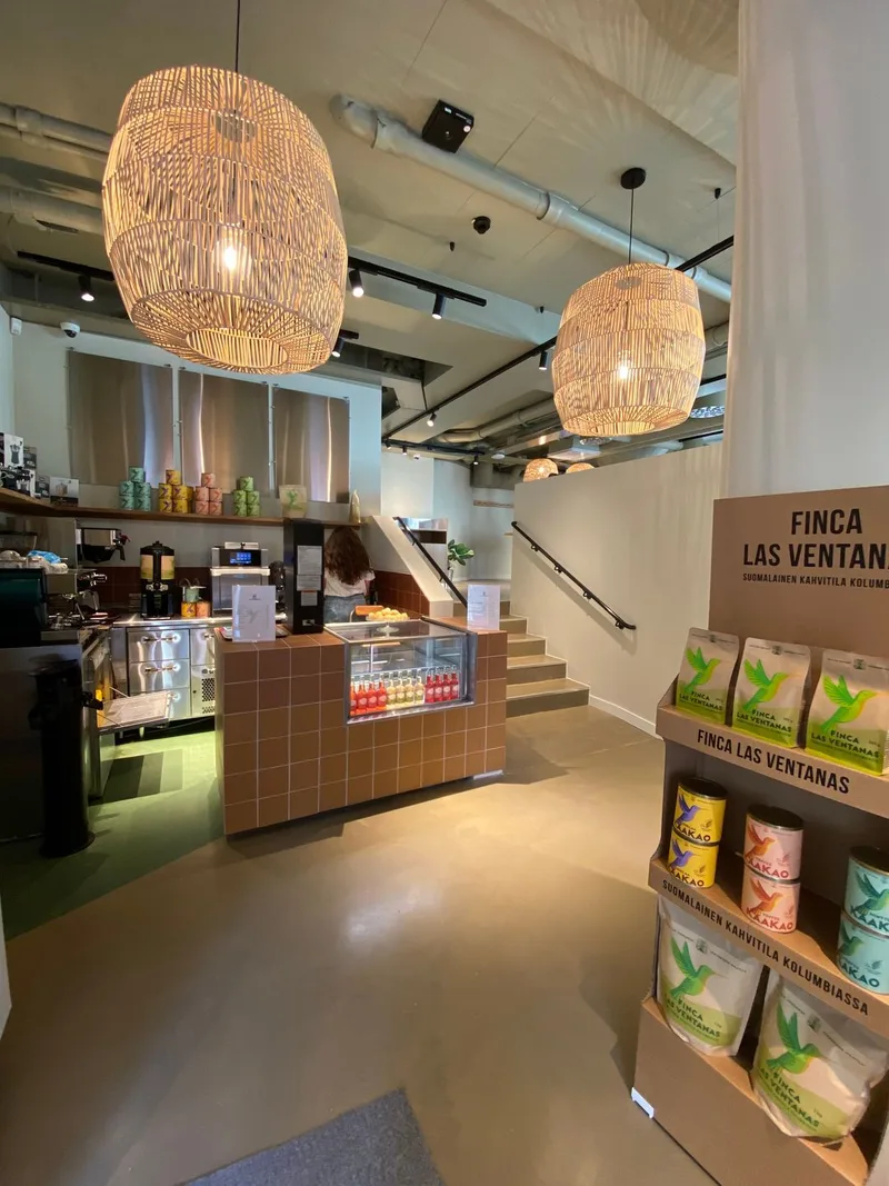 Finca Las Ventanas, kolumbialainen kahvila Katajanokalla