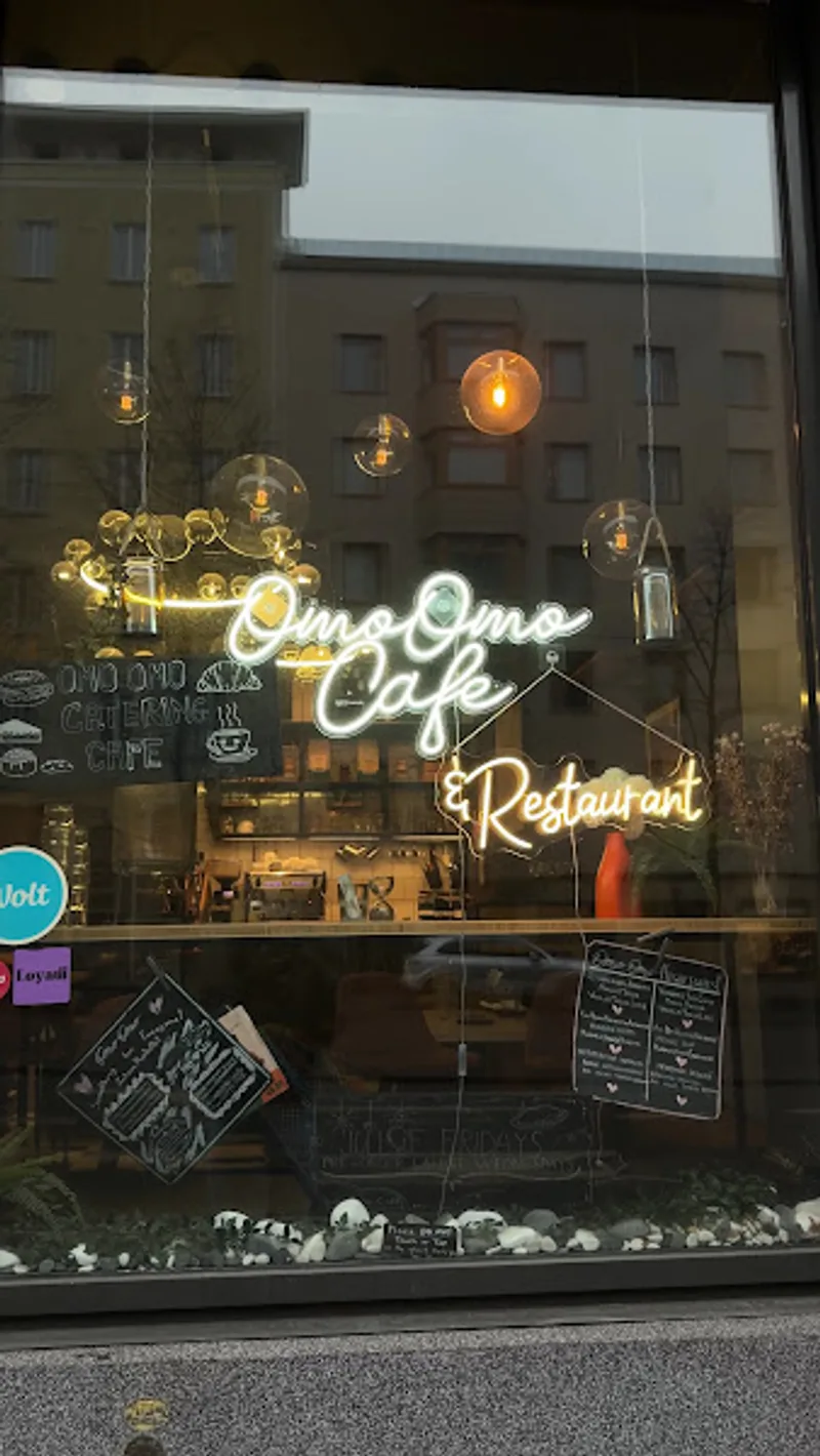 Omo omo cafe entrance in Töölö
