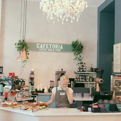 Cafetoria Café & Shop, näkymä kahvilaan