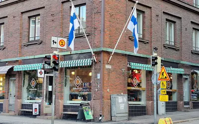 Kaffecentralen kahvilan sisanakymaa