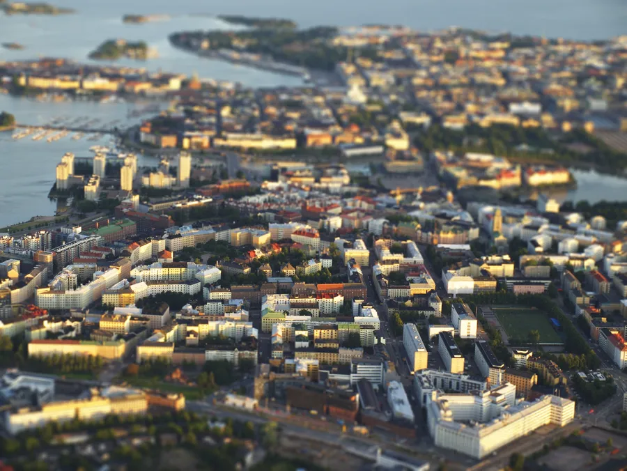 Kallio district viewed from above